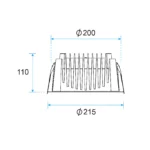 Tango Recessed LED Downlight 26W Fixed, Wide Beam, UGR<16