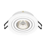 Nova HE Round Recessed LED Downlight 6.1W Adjustable, 350° Rotation
