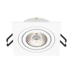 Nova HE Square Recessed LED Downlight 6.1W Adjustable, 350° Rotation