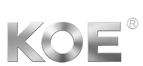 koe corporate silver logo transparent base