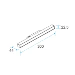M20 LED Linear Light 9W Fixed, 48V Magnetic Track Light