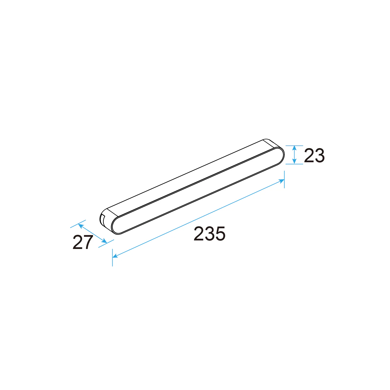 U23 LED Linear Light 9W for 48V Slim Track
