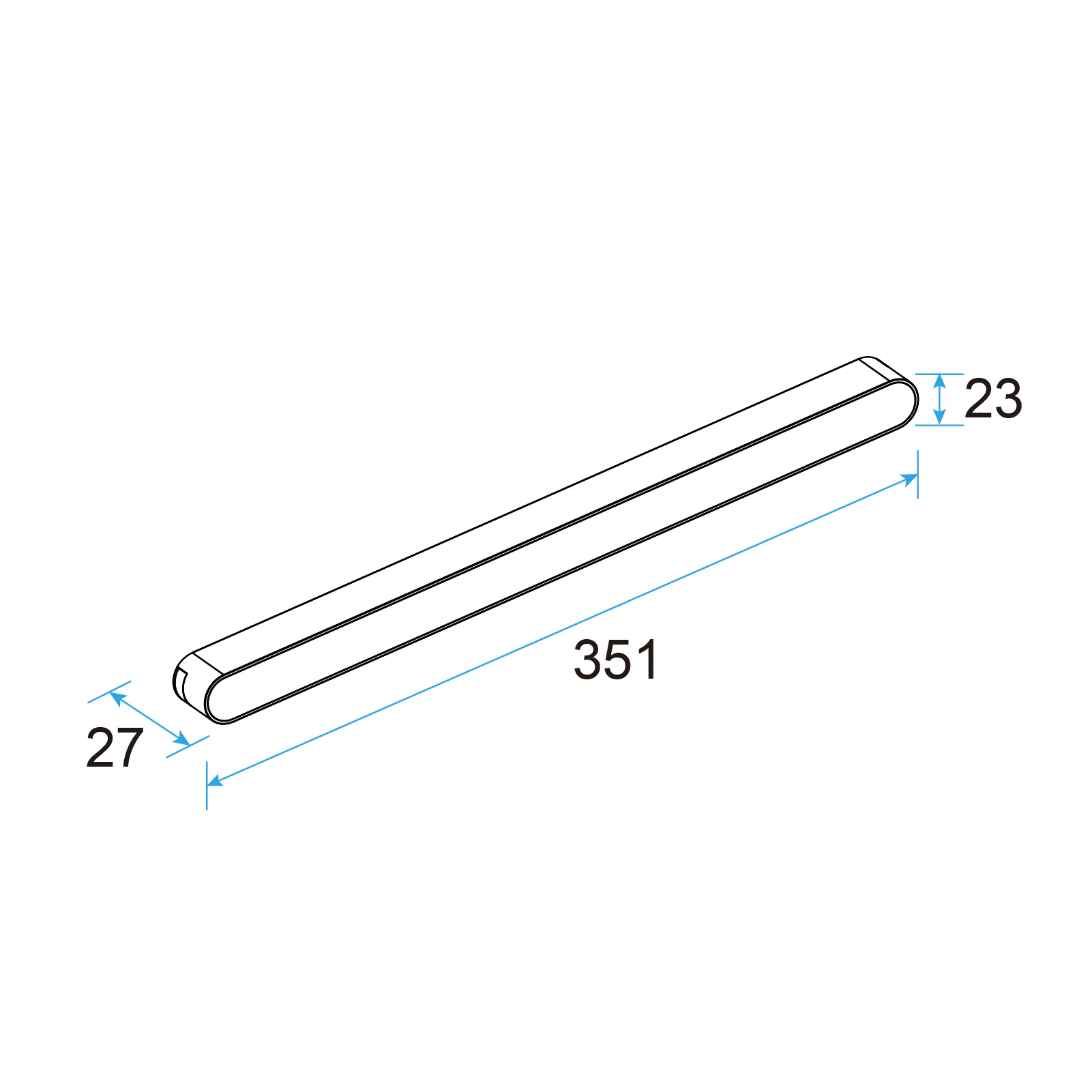 U23 LED Linear Light 15W for 48V Slim Track
